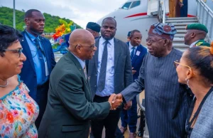 Tinubu arrives Saint Lucia for Caribbean, South America tour