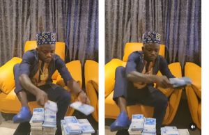 Portable displays cash after Seyi Vodi’s birthday