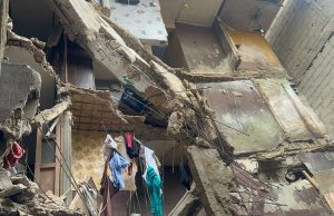 Four escape death as another building collapses in Lagos