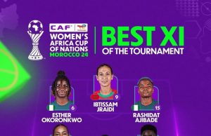 Rasheedat Ajibade, Chiamaka Nnadozie, Esther Okoronkwo & Michelle Alozie Named in CAF Team of the Tournament