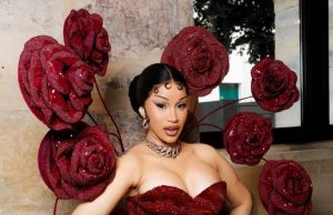 Cardi B Blossoms in Red at Paris Haute Couture Week in Striking Rahul Mishra Gown | See Photos