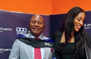 Nicole Chikwe Celebrates Her Dad Jerry Chukwueke as He Graduates from Lagos Business School