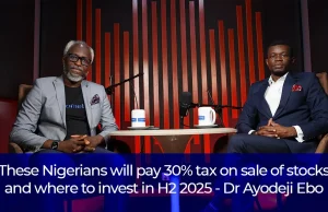 These Nigerians Will Pay 30% Tax on Stock Gains — Dr. Ayodeji Ebo Explains What to Expect in H2 2025