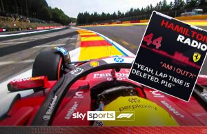 'Am I out?!' | The footage that confirmed Hamilton out at Q1 in Spa