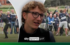 'It's the ref's fault!' Golfer chips in to seal Open spot after rules 'dispute'