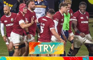 Van der Flier makes his mark as the Lions power over from a line-out