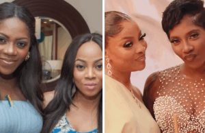 This Throwback Photo of Tiwa Savage & Toke Makinwa Is a Beautiful Full-Circle Baby Bump Moment