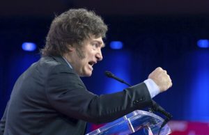 Citizens stone Argentina president Milei during election campaign
