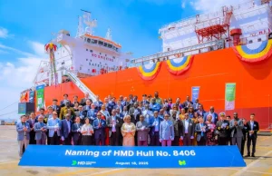 NNPC, Sahara expand LPG fleet with launch of new vessel, MT Iyaloja (Lagos), in Korea