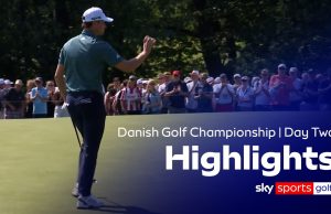 Highlights: Rasmus Hojgaard leads by two at Danish Golf Championship