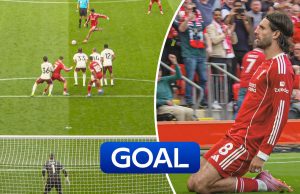 Szoboszlai STUNS Anfield with sensational free-kick!
