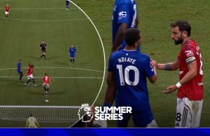 Calamitous Man Utd own goal as Bruno involved in shoving match with Ndiaye!