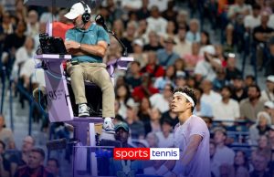 'That was OUT!' | Players confront umpire as electronic line-calling malfunctions