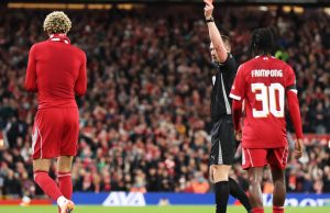 Hugo Ekitike receives red card after his goal against Southampton