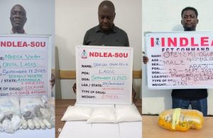 NDLEA nabs suspected Lagos drug dealers posing as textile merchant, distributor