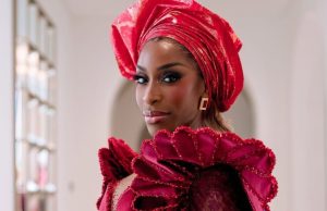 Jackie Aina Stuns in Veekee James at Temi Otedola & Mr Eazi’s Traditional Wedding