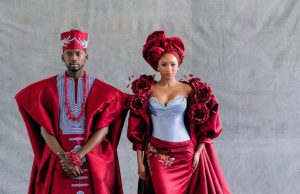 Temi Otedola & Mr Eazi’s Traditional Wedding Looks Are a Masterpiece of Couture and Culture