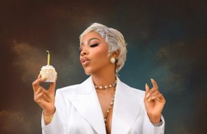 Mercy Eke’s Birthday Photos Serve Chic Suiting, Pearls & a Candlelit Wish