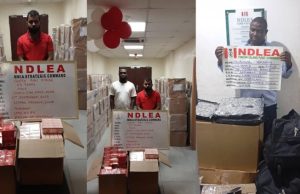 NDLEA arrests Indian businessman, three Nigerians over N3.9 billion worth of tramadol shipment in Lagos