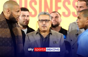 LOCKED IN! Eubank Jr and Benn face-off in fierce staredown!