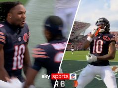 Williams and Burden III link up in EPIC Bears trick-play touchdown!
