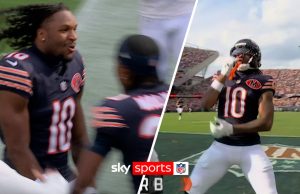 Williams and Burden III link up in EPIC Bears trick-play touchdown!