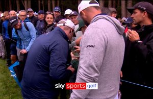 Phones, gravity and a clutch putt! | Rahm saves par after rules debate