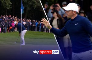 'What a start!' | McIlroy makes chip-in birdie at the first!