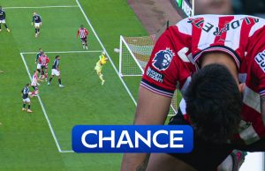 Alderete's incredible header flashes off the crossbar!
