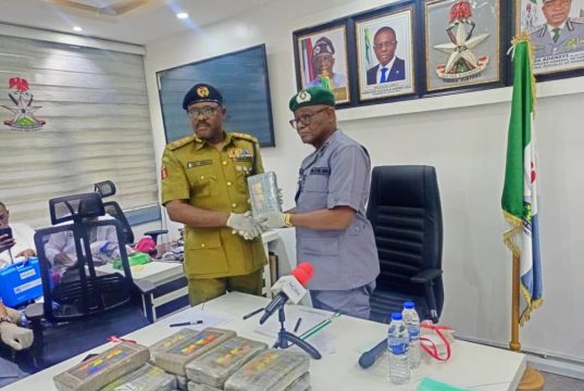 Customs intercepts suspected cocaine worth N1bn along Badagry-Seme border